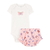 Trio Carter´s Body/ Bata/Shorts Rosa Borboletas - Menina - loja online