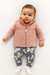 Trio Carter´s Colete Rosê/Body Listras/Calça Cinza - Menina - comprar online