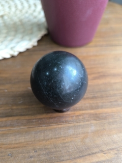 Esfera de Ônix Negra - Olhos do Por do Sol