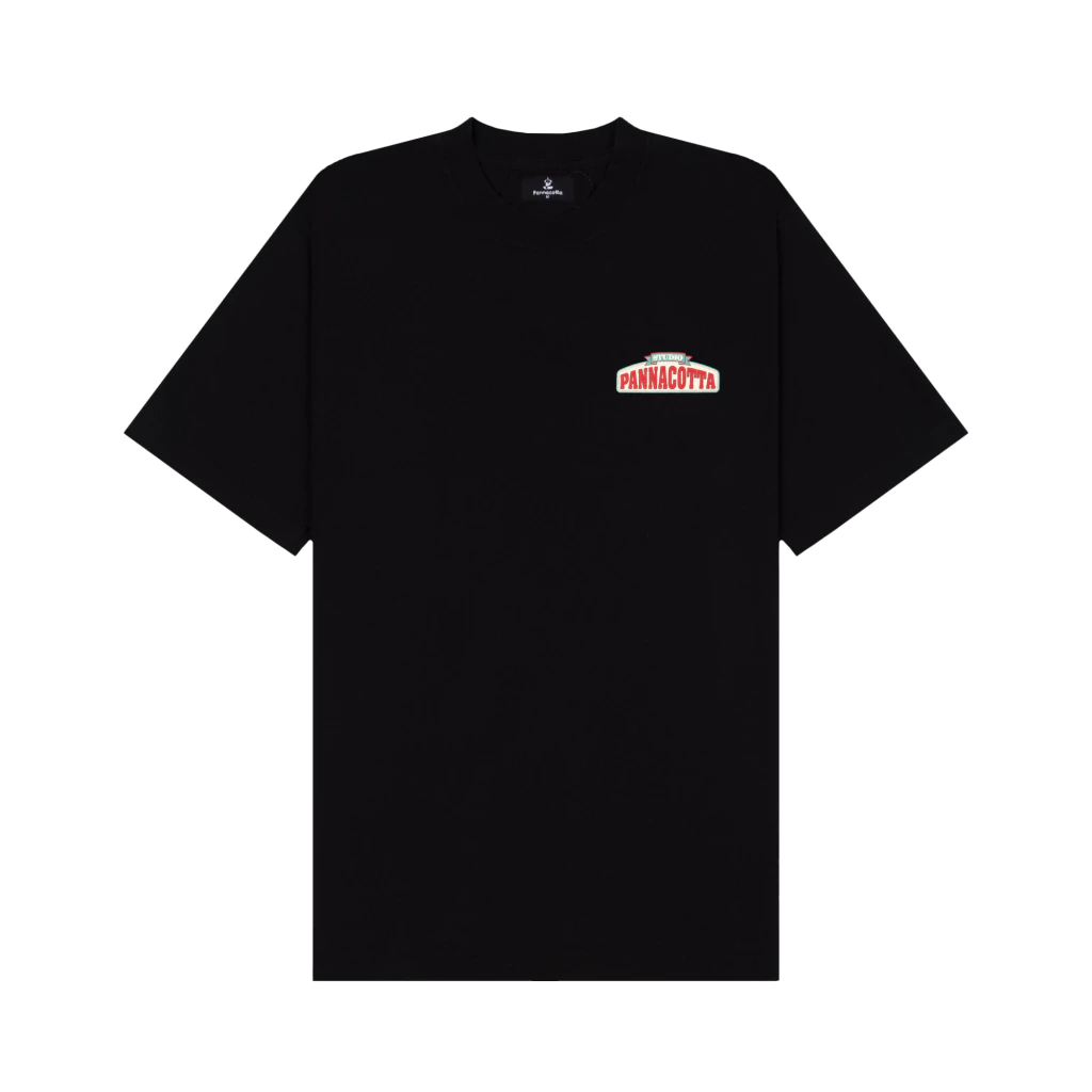 Panna Pizza Tee (Black)