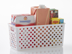 CESTO ORGANIZADOR QUADRATTA 27X12X12 BRANCO - comprar online