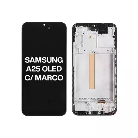 SAMSUNG A25 ORIGINAL OLED CON MARCO PANTALLA COMPETA