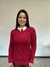 Suéter Tricot Modal com Gola em Pedraria