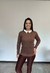 Suéter Tricot Modal com Gola em Pedraria - Forma do Corpo
