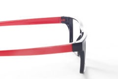 Armazon de niño para receta PP306 Negro con Rojo - pipaeyewear