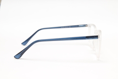 Armazon para receta NY108 Transparente con Azul - pipaeyewear