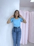 Calça jeans mom escura - Diaas Store