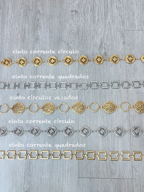 Cinto corrente quadrado - comprar online