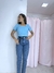 Calça jeans mom escura - comprar online