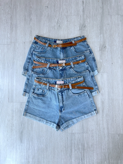 Short jeans mom escuro - comprar online