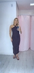 Vestido Midi Bárbara fenda - comprar online