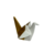 PASSARO ORIGAMI TWO TONE DOURADO na internet