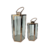 LANTERNA HEXAGONAL METAL COBRE E VIDRO - CONJUNTO 2 PEÇAS