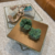 Imagem do FORMA DOURADA COM PLANTA ARTIFICIAL - COMPOSE 2 PEÇAS