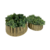FORMA DOURADA COM PLANTA ARTIFICIAL - COMPOSE 2 PEÇAS - comprar online