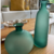 VASO GARRAFA DECORATIVA VERDE FOSCO G ALTO na internet
