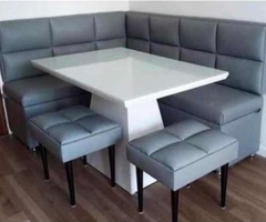 Imagem do Kit 4 peças Canto Alemão com 50% off medida 1,20 x 1,50 para sala de jantar