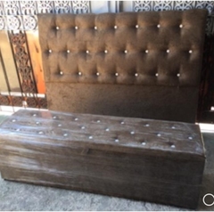 Cabeceira em Suede Amassado Diversos Tamanhos - M&R Móveis e Decoração