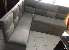 Kit 4 peças Canto Alemão botone com excelente oferta medida 1,20 x 1,50 para sala de jantar - M&R Móveis e Decoração