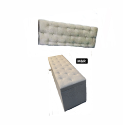 Kit Completo para seu Quarto - Base Box + Colchão + Painel e Puf Bau na internet