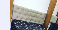Kit Completo para seu Quarto - Base Box + Colchão + Painel e Puf Bau - M&R Móveis e Decoração