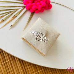 Anel Inicial Corrente Ajustável Banhado a Prata - comprar online