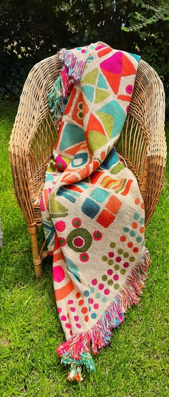 Manta multicolor XL Nidia - UNICA!!! - ADRIANA MENDEZ HOME