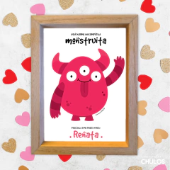 decoración infantil monstruo rosa