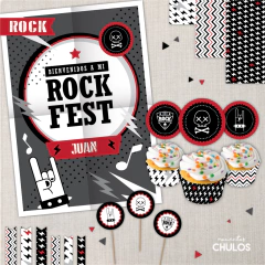 Kit Imprimible ROCKERO - Momentos CHULOS