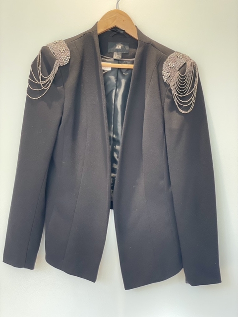 H&M BLAZER NEGRO