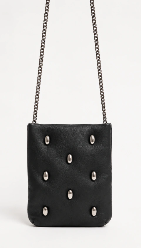 MARIA CHER CARTERA DE CUERO GENUINO CON TACHAS