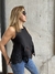 JAZMIN CHEBAR TOP NEGRO DETALLE en internet