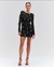 PATBO METALLIC LACE HAND BEADED MINI DRESS