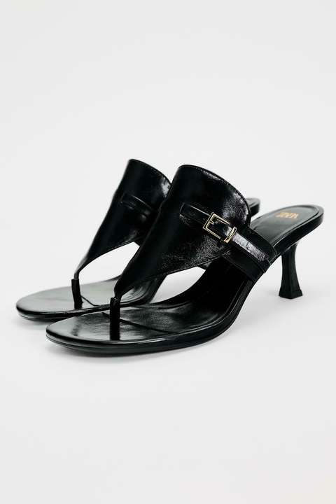 ZARA SANDALIAS TACÓN HEBILLA NUEVA