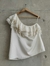 TOP SEDA CON VOLADOS - comprar online