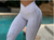 Conjunto Brocado Branco cós V- empina bumbum - Nanda´s Gym - Moda Fitness