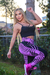 Legging Preta/Rosa - Brocada - empina bumbum Ondas Wave - comprar online