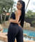 Conjunto Brocado Preto cós V- empina bumbum - comprar online
