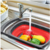 Escorredor de Pia para Alimentos. Silicone - Retrátil com Alças - comprar online
