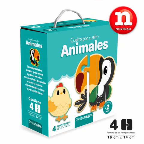 Rompecabezas Cuatro por cuatro ANIMALES