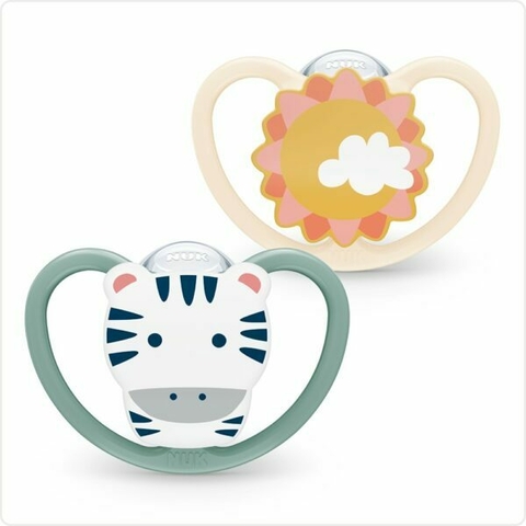 Chupete NUK Space x2 6/18 meses