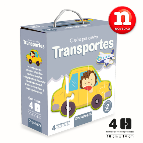 Rompecabezas Cuatro por cuatro TRANSPORTES