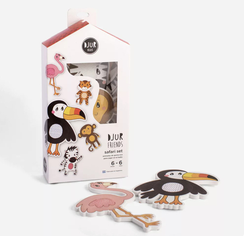 Safari set - animales de goma para jugar en el baño