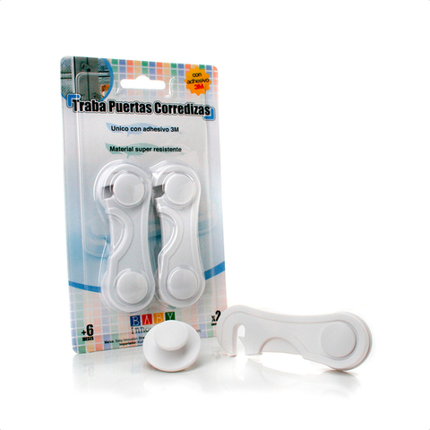 Traba puertas corrediza