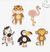Safari set - animales de goma para jugar en el baño - comprar online