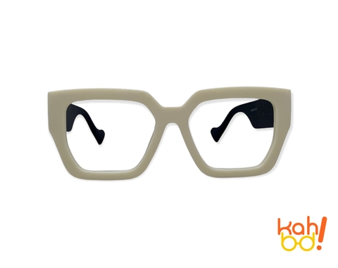 Armação Chiquetosa Preta e Creme.