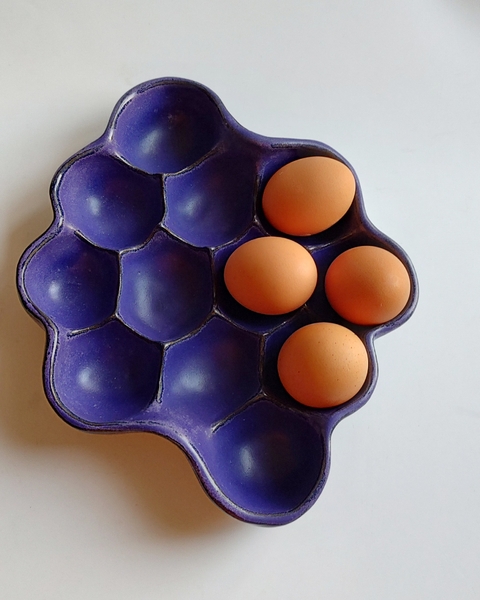 Suporte para ovos ( cor violeta)