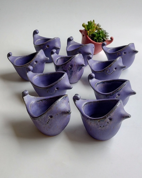 Vaso Manolo Violeta - para mini bonsai ou mini orquídeas