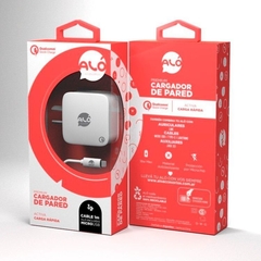 CARGADOR ALO TURBO 3.1A 18W Para IPHONE XIAOMI MOTOROLA SAMSUNG