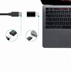 ADAPTADOR CONECTOR OTG CABLE MICRO USB HEMBRA (H) A TIPO C MACHO(M) PARA CARGA DATOS NOTEBOOK - comprar online